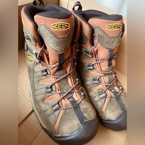 KEEN Men's Targhee II Mid Waterproof Leather Hiking Boots, Sz 15, Excellent Cond